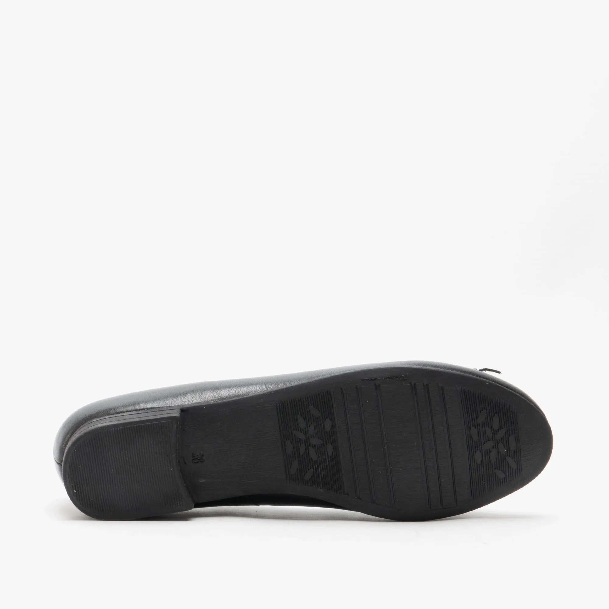 Hush Puppies NAOMI Womens Leather Ballerina Pumps Black