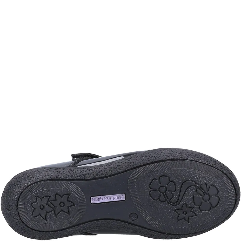 Hush Puppies Rosanna Junior Patent School Shoes