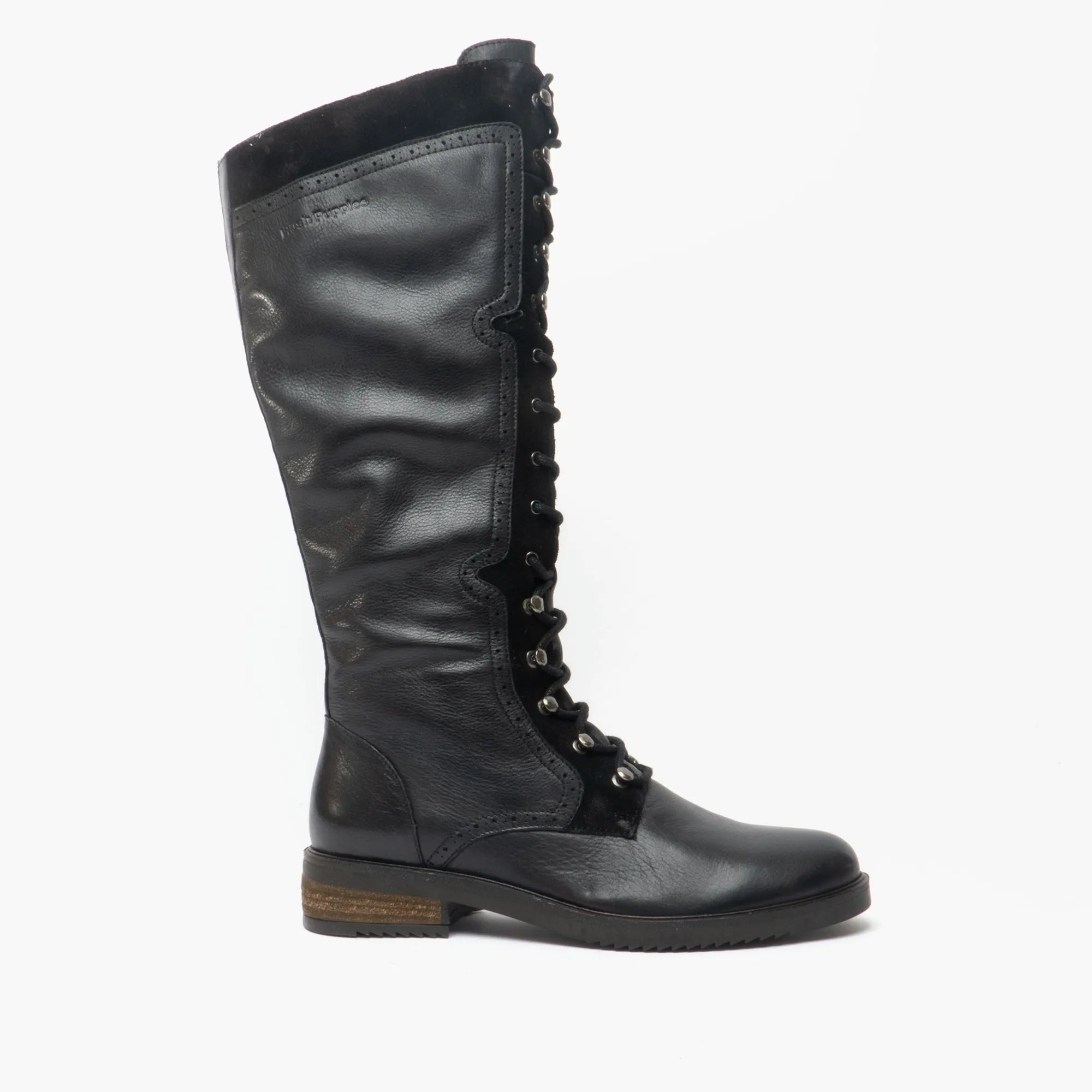 Hush Puppies RUDY Womens Leather Tall Boots Black
