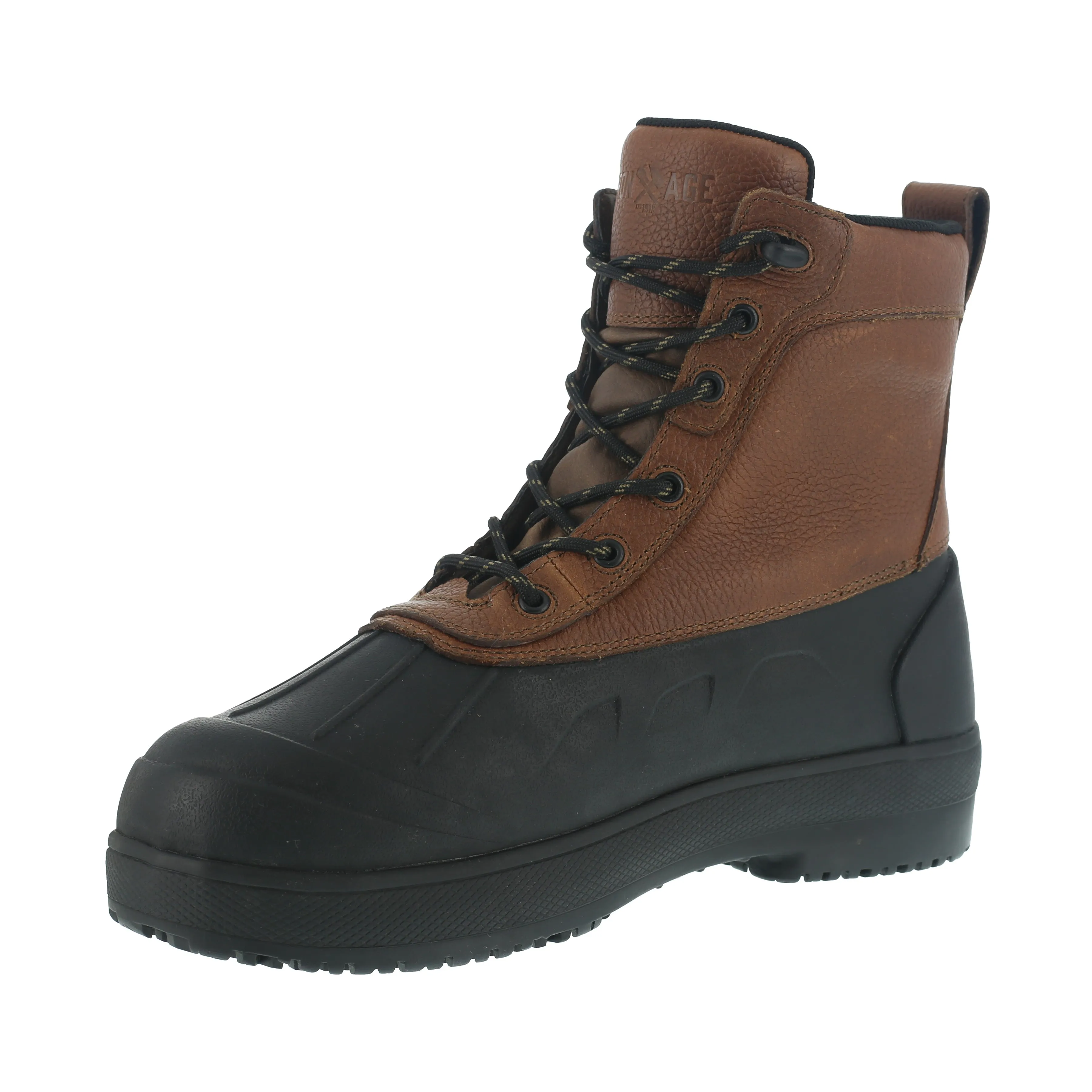Iron Age Men's Compound Composite Toe Waterproof Rubber Vamp Work Boot - Black - IA9650