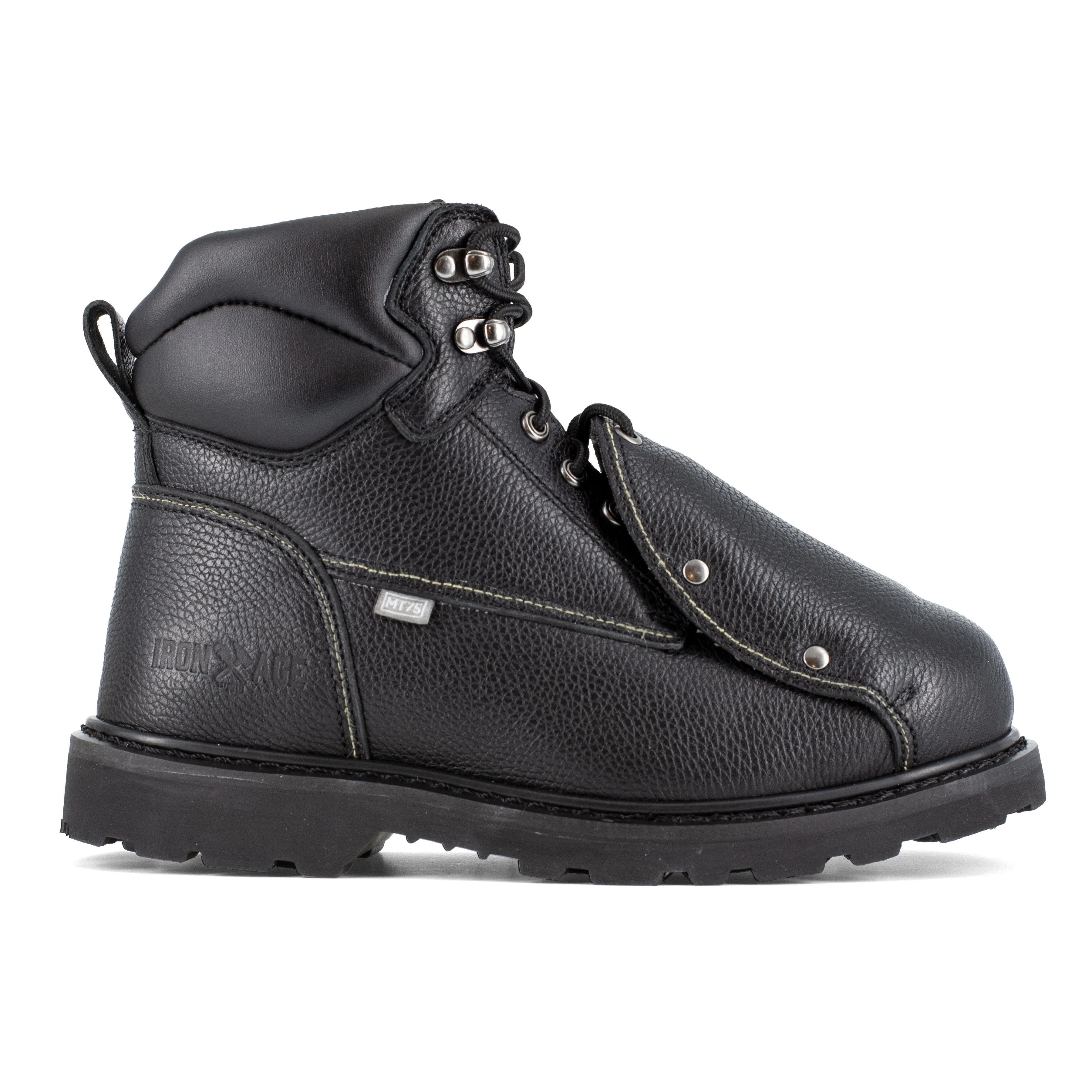 Iron Age Men's Groundbreaker 6" Steel Toe External Work Boot - Black - IA5016