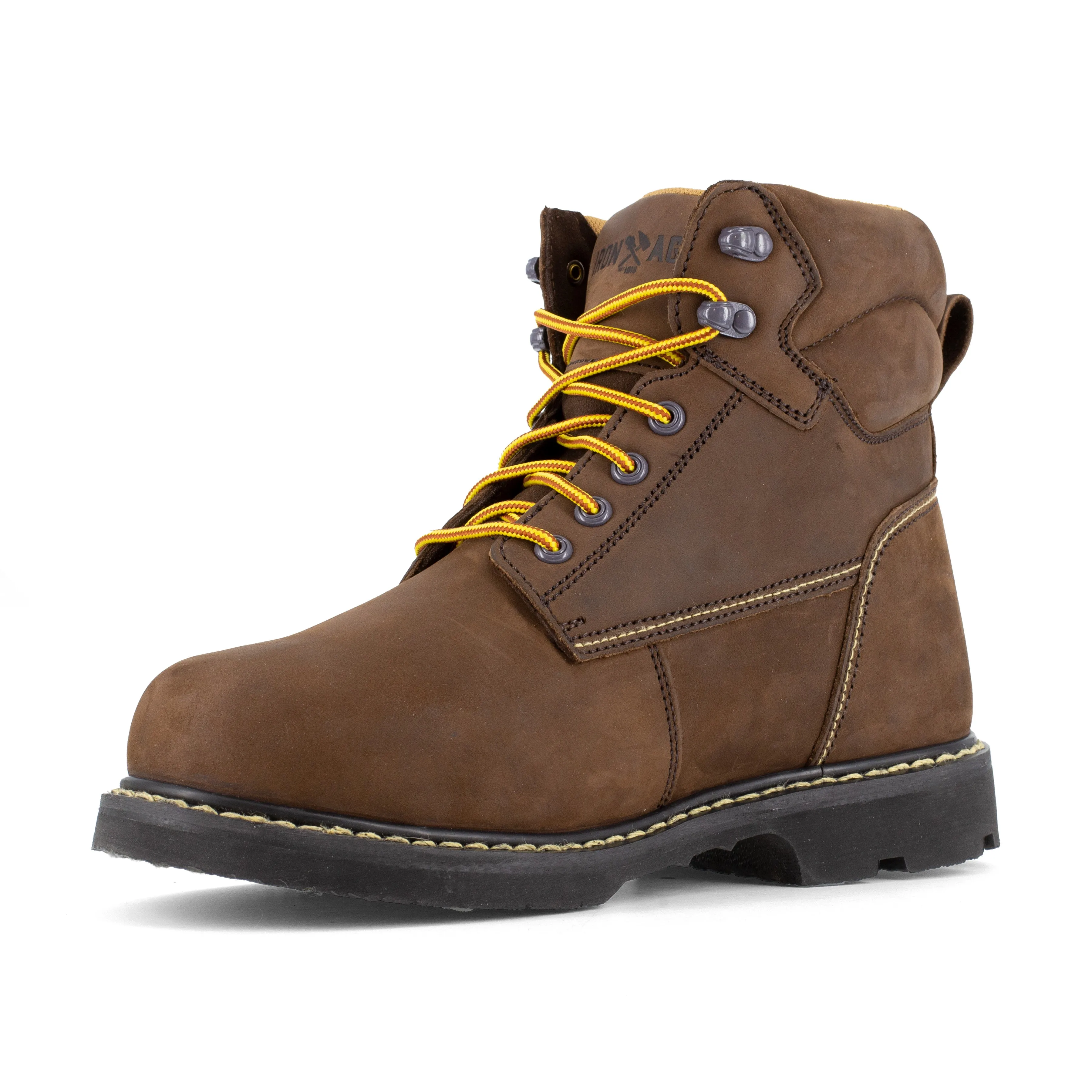 Iron Age Men's Groundbreaker 6" Steel Toe Work Boot - Brown - IA5014
