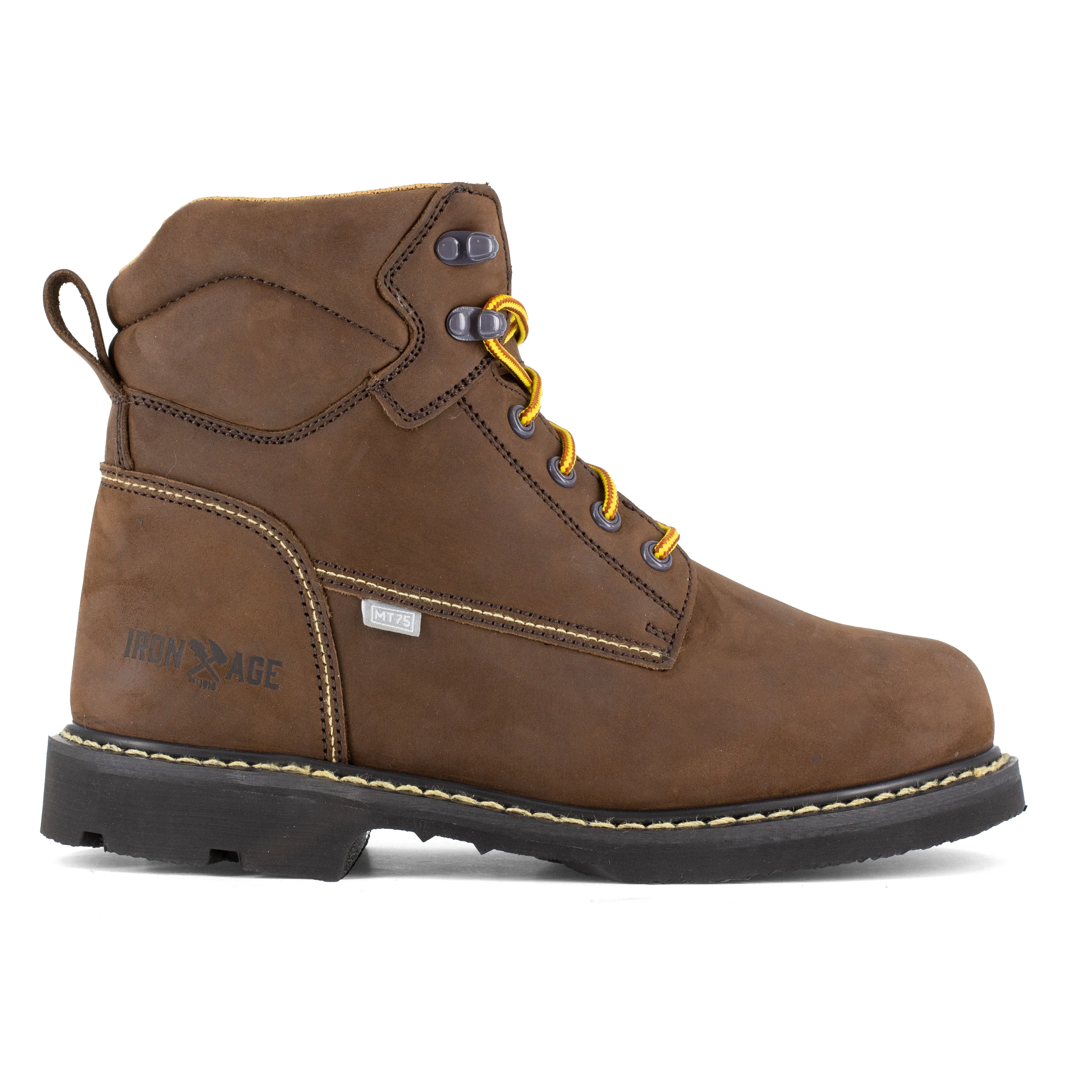 Iron Age Men's Groundbreaker 6" Steel Toe Work Boot - Brown - IA5014