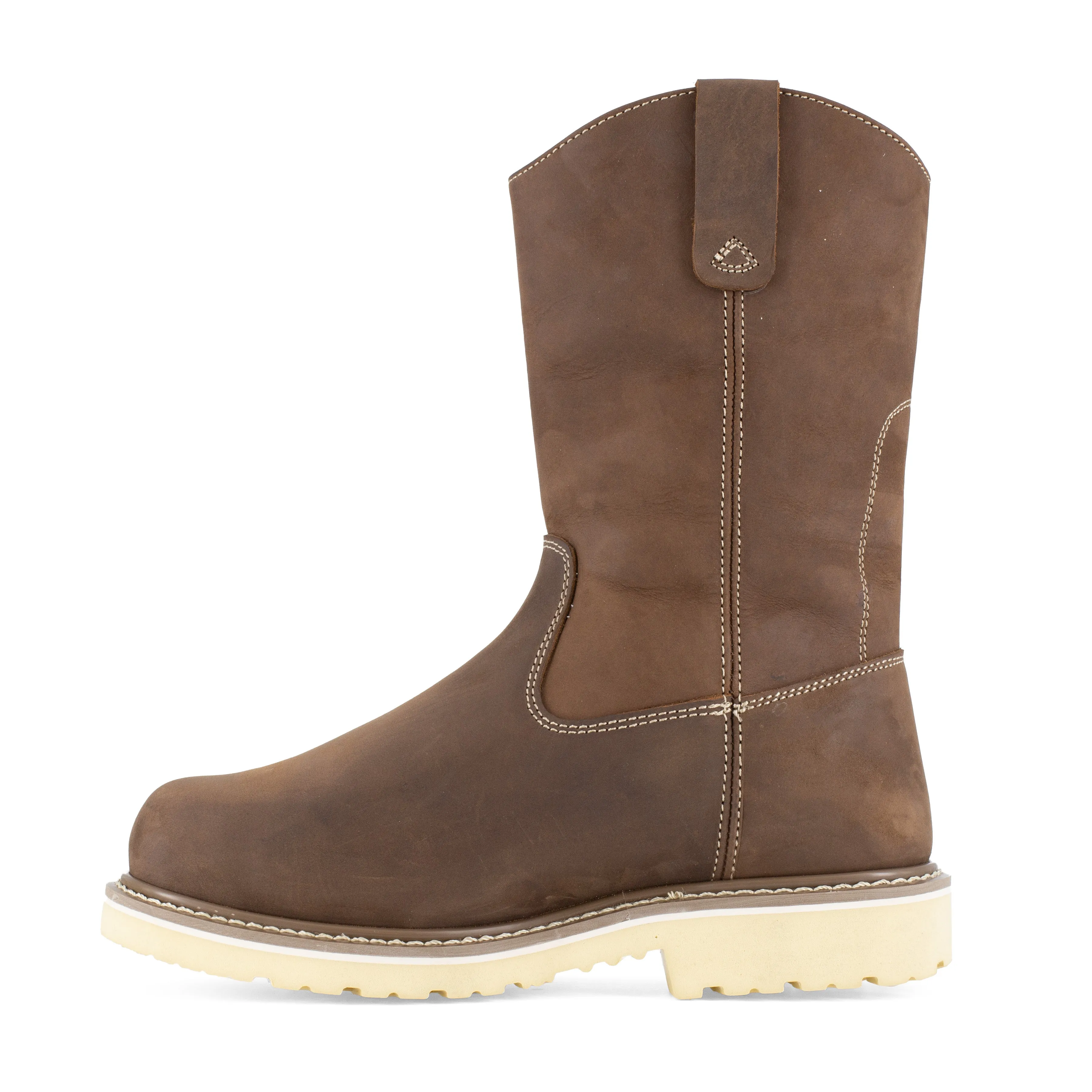 Iron Age Men's Solidifier 11" Composite Toe Cushguard Met Guard Wellington Work Boot - Brown - IA5092