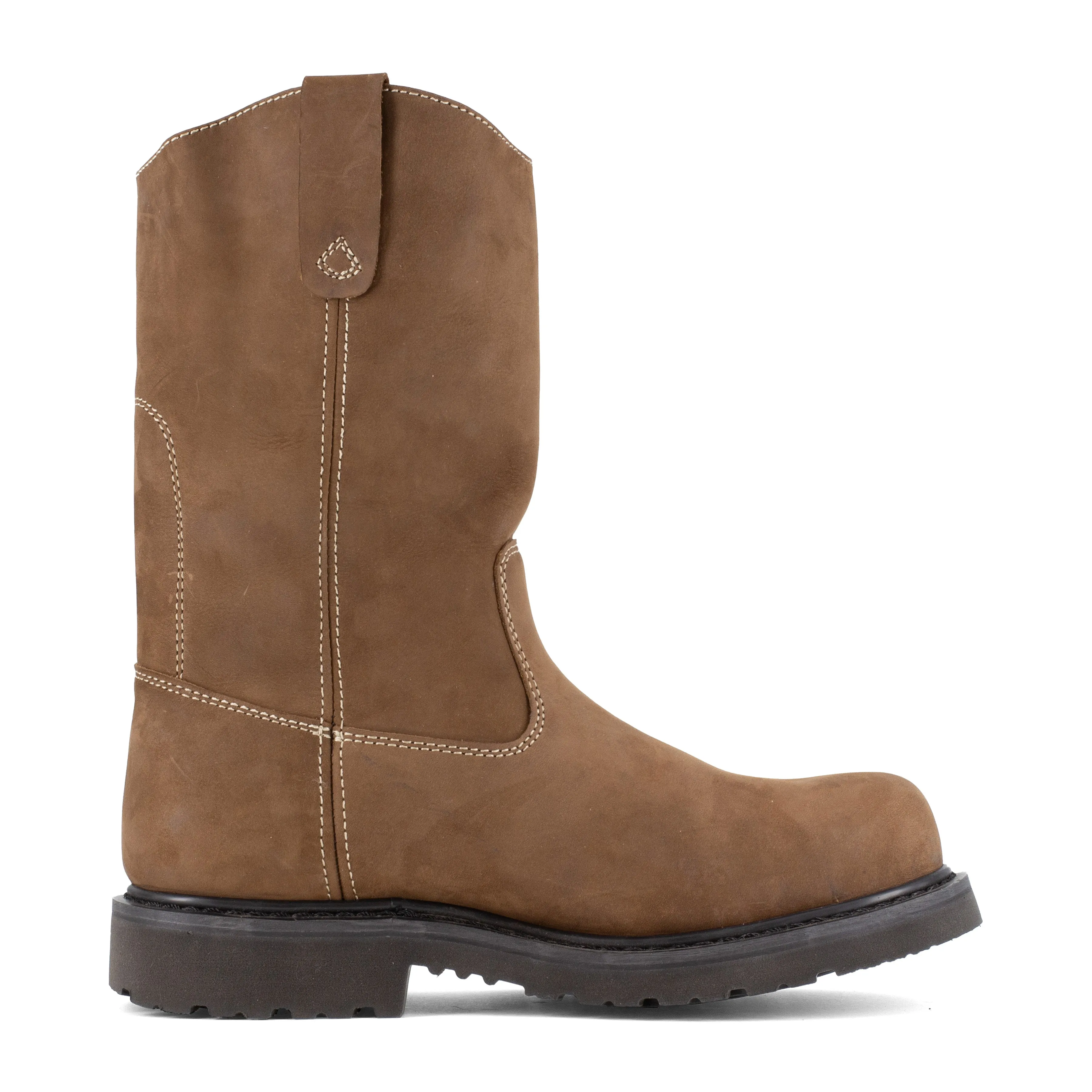 Iron Age Men's Solidifier 11" Composite Toe Pull On Wellington Work Boot - Brown - IA5095