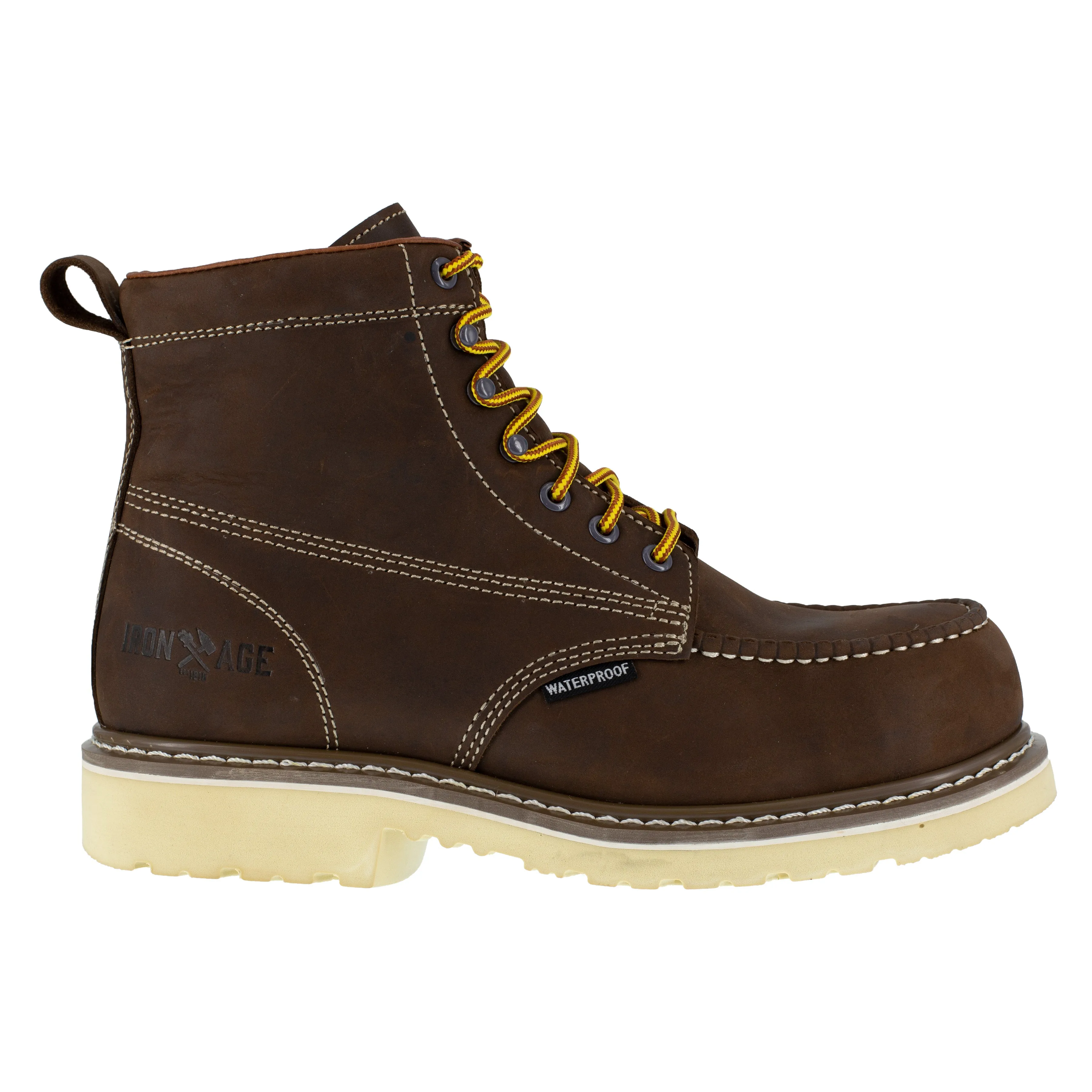Iron Age Men's Solidifier 6" Composite Toe Waterproof Work Boot - Brown - IA5062