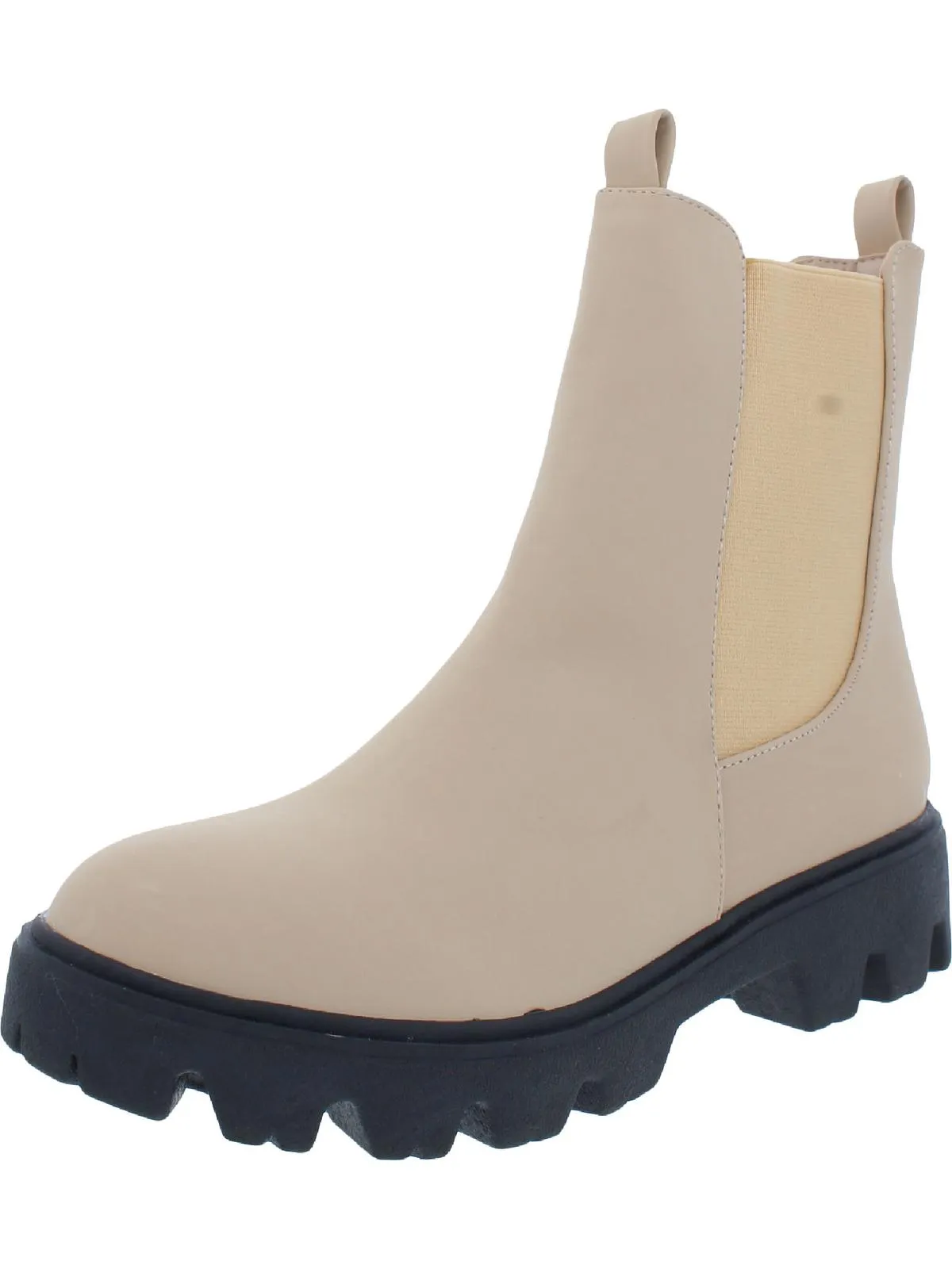 Ivette Womens Suede Square Toe Ankle Boots