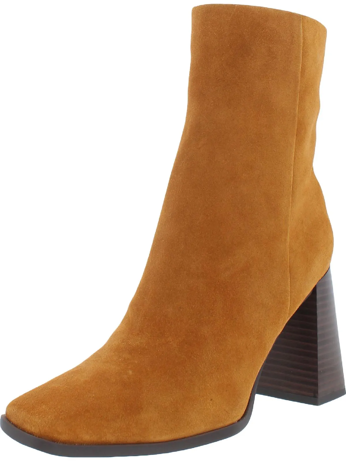 Ivette Womens Suede Square Toe Ankle Boots