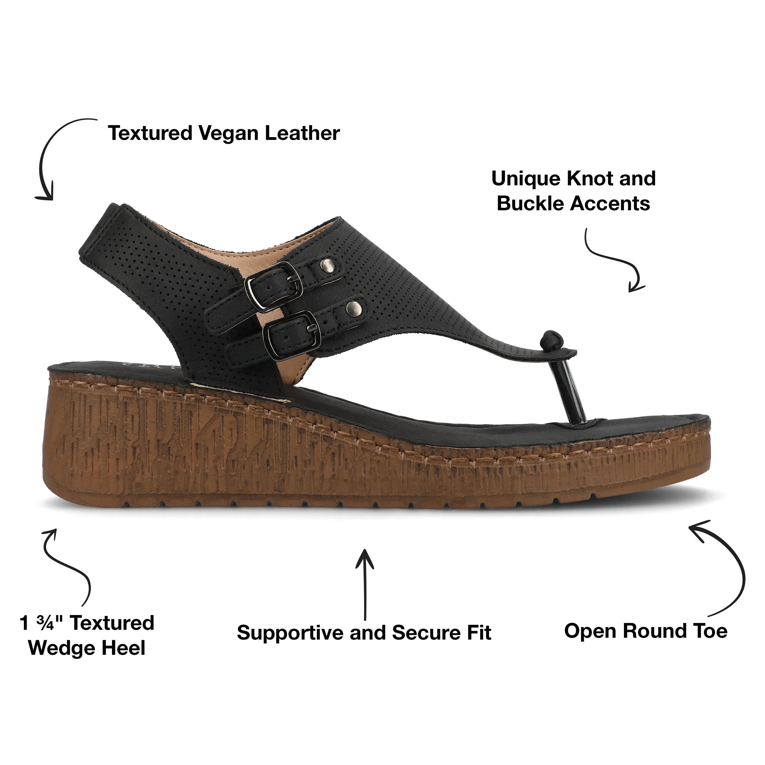 Journee Collection Women's Mckell Sandal