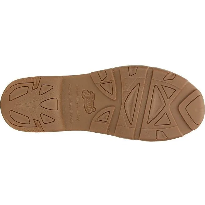 Justin Men's Cappie 4" Alloy Toe Work Shoe -Brown- SE242