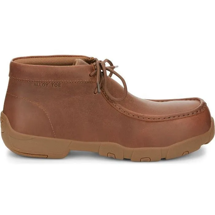 Justin Men's Cappie 4" Alloy Toe Work Shoe -Brown- SE242