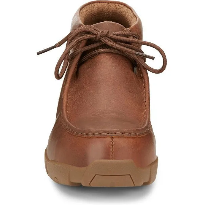 Justin Men's Cappie 4" Alloy Toe Work Shoe -Brown- SE242