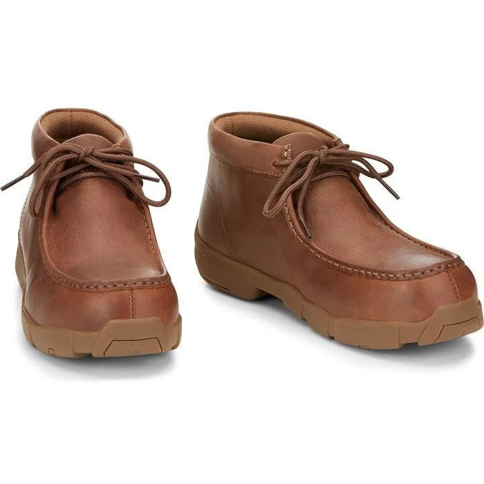 Justin Men's Cappie 4" Alloy Toe Work Shoe -Brown- SE242