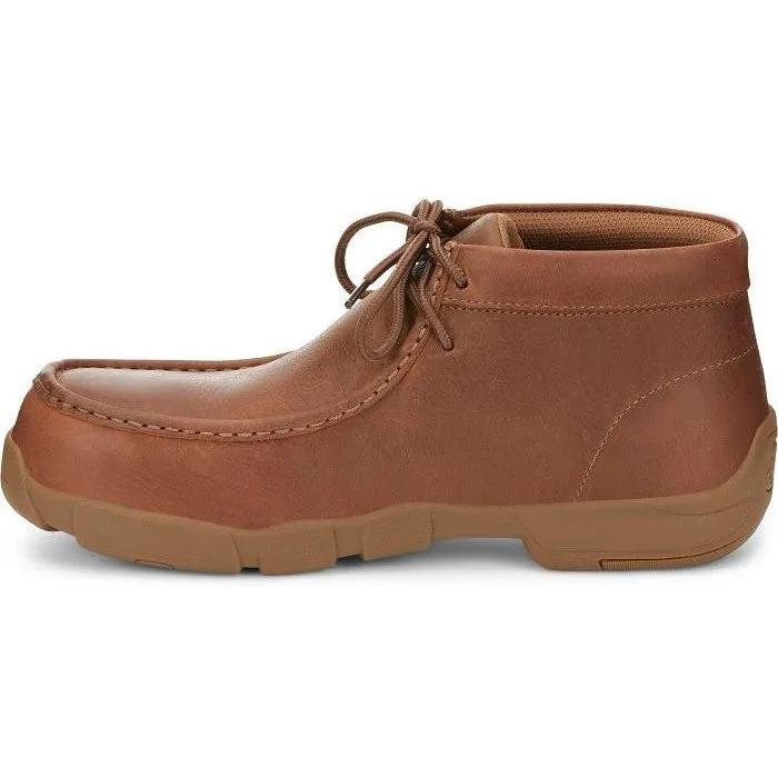 Justin Men's Cappie 4" Alloy Toe Work Shoe -Brown- SE242