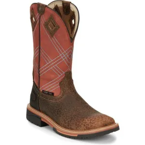 Justin Men's Dalhart 12" Nano Composite Toe Western Work Boot -Brown- SE4218