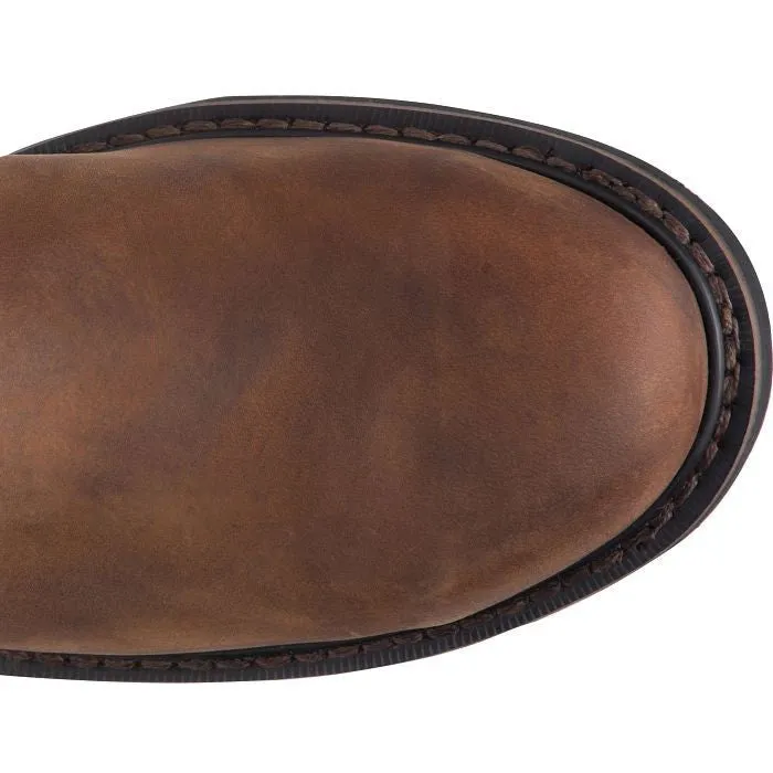 Justin Men's Drywall 10" Steel Toe Waterproof Western Work Boot -Brown- SE4961