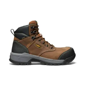 Keen Men's Evanston 6" Carbon Toe Waterproof Sneaker Work Boot- Brown- 1029149