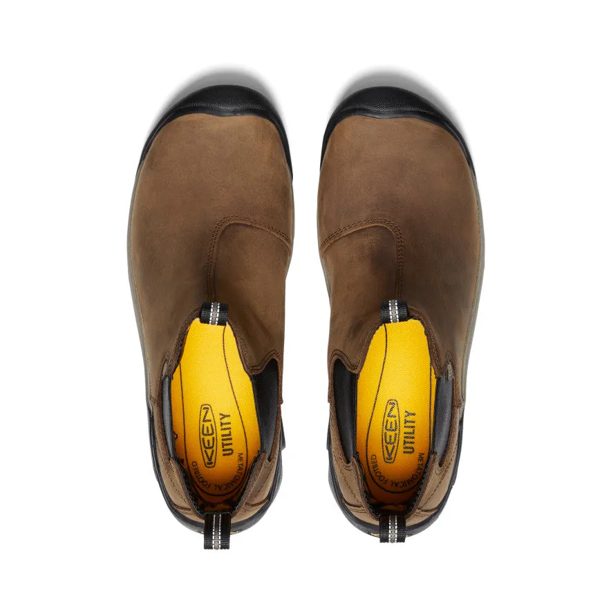 Keen Men's Lansing Chelsea (Steel Toe)  |  Dark Earth/Black