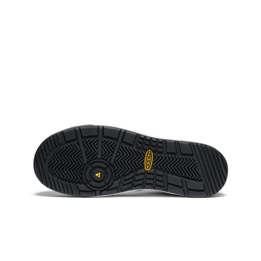 Keen Men's Overton Mid Work Shoe (Carbon Toe)  |  Star White/Black