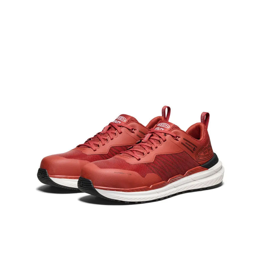 Keen Men's Speedworks Work Sneaker (Carbon Toe)  |  Red Ochre/Black