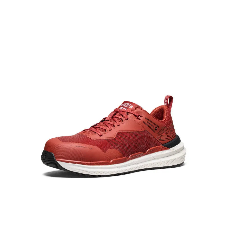 Keen Men's Speedworks Work Sneaker (Carbon Toe)  |  Red Ochre/Black