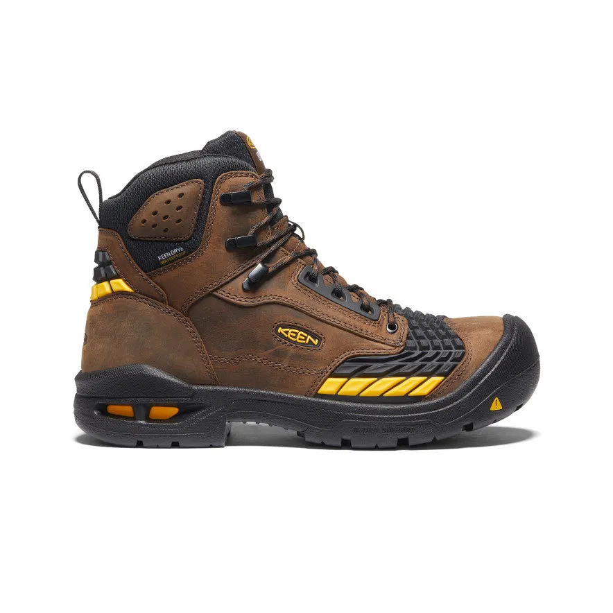 Keen Men's Troy 6" Waterproof Boot (Carbon Toe)  |  Dark Earth/Black