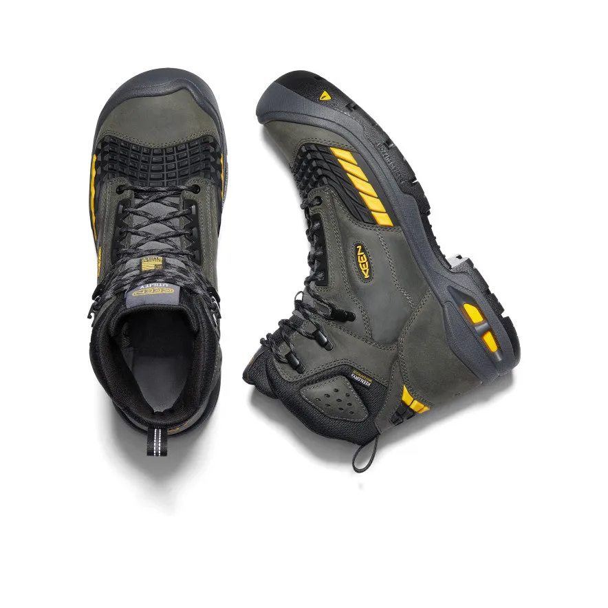 Keen Men's Troy 6" Waterproof Boot (Carbon Toe)  |  Magnet/Black