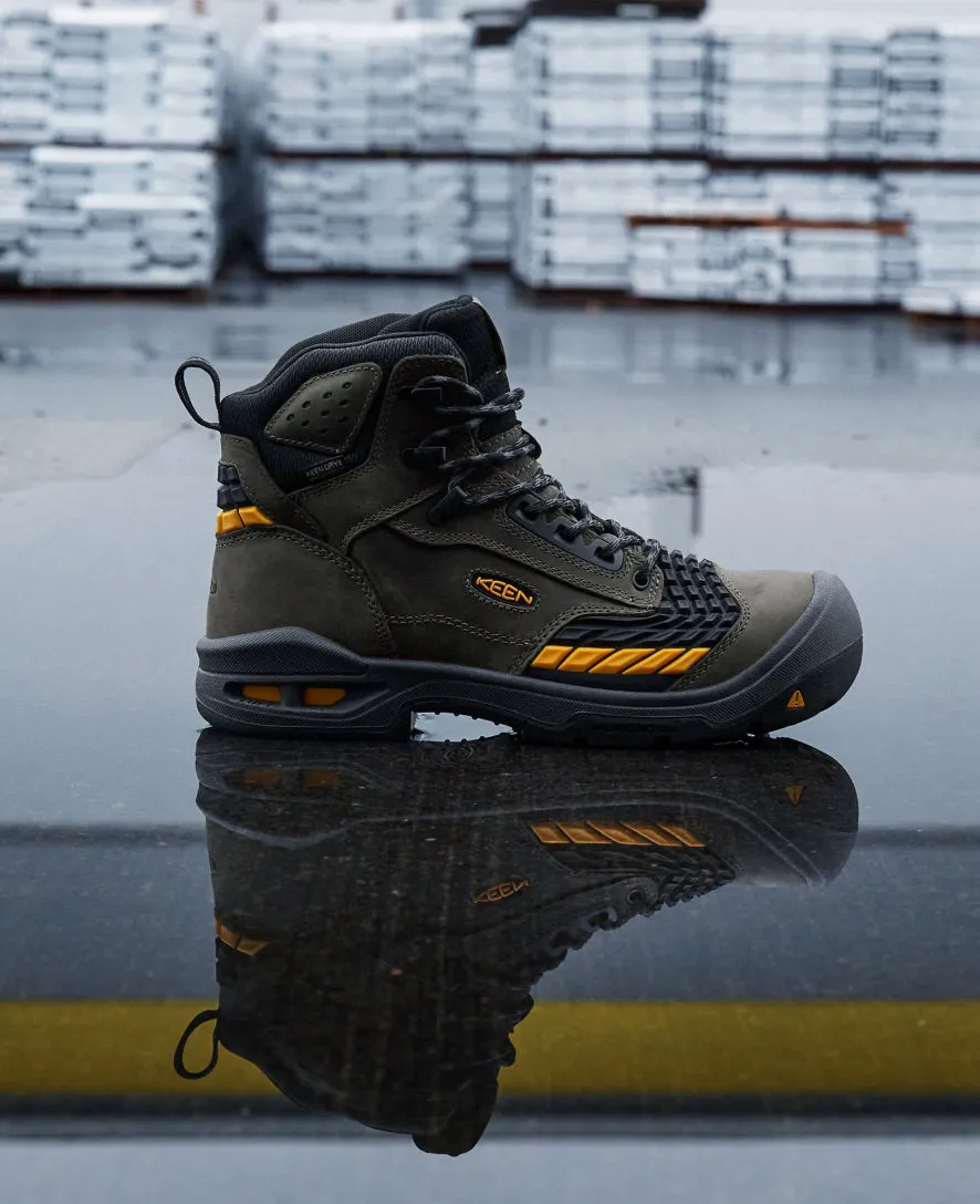 Keen Men's Troy 6" Waterproof Boot (Carbon Toe)  |  Magnet/Black