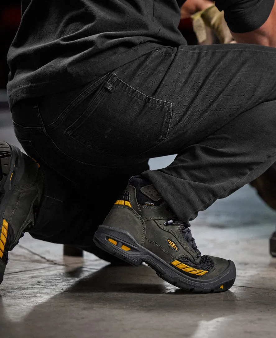 Keen Men's Troy 6" Waterproof Boot (Carbon Toe)  |  Magnet/Black