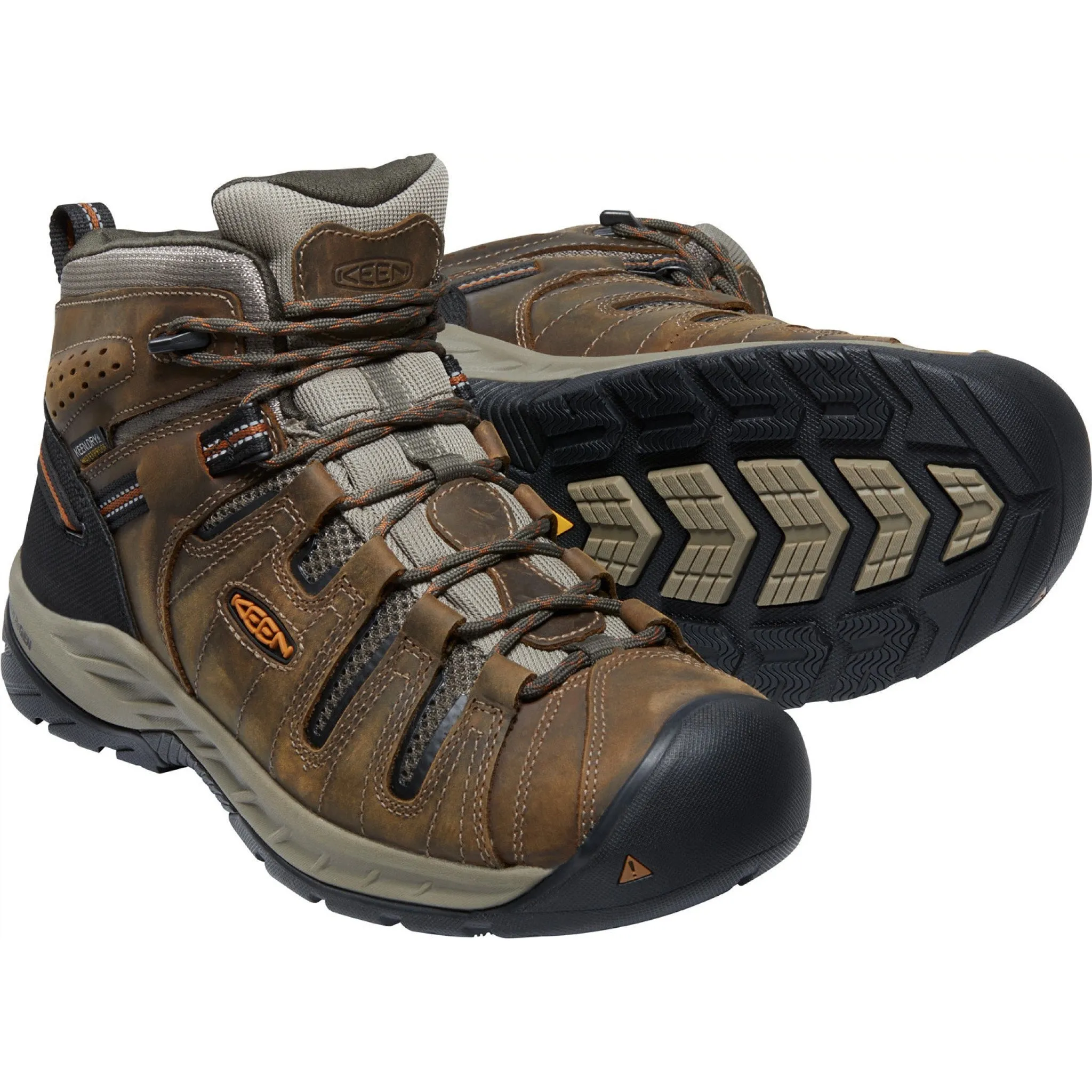 Keen Utility Men's Flint II Mid Soft Toe Waterproof Work Boot- Olive - 1025613