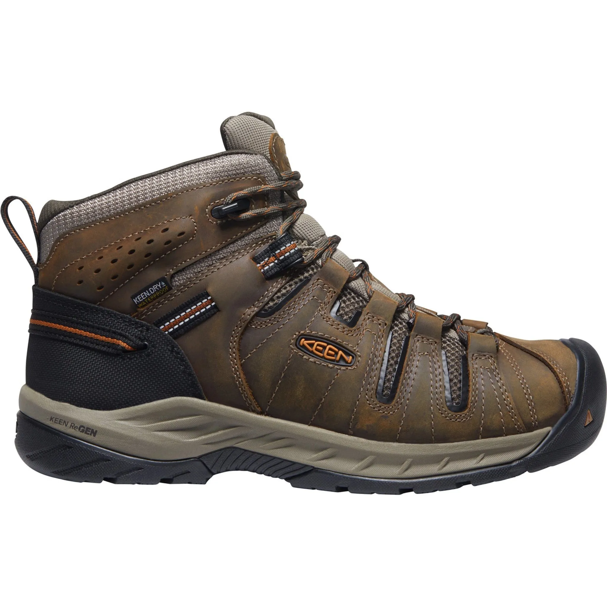 Keen Utility Men's Flint II Mid Soft Toe Waterproof Work Boot- Olive - 1025613