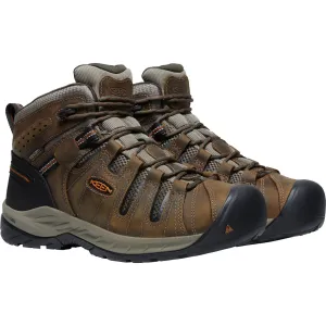 Keen Utility Men's Flint II Mid Soft Toe Waterproof Work Boot- Olive - 1025613