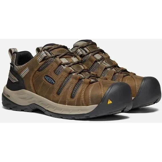 Keen Utility Men's Flint II Steel Toe Waterproof Work Shoe - Brown - 1023236