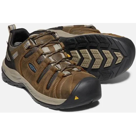 Keen Utility Men's Flint II Steel Toe Waterproof Work Shoe - Brown - 1023236