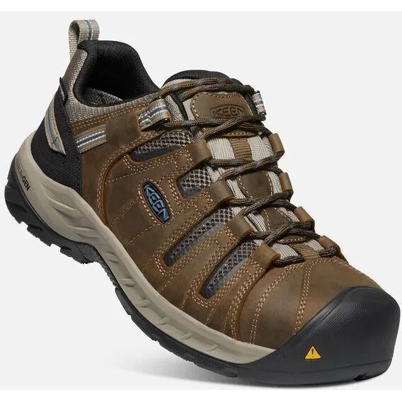 Keen Utility Men's Flint II Steel Toe Waterproof Work Shoe - Brown - 1023236