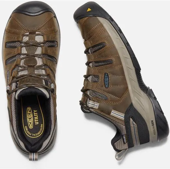 Keen Utility Men's Flint II Steel Toe Waterproof Work Shoe - Brown - 1023236