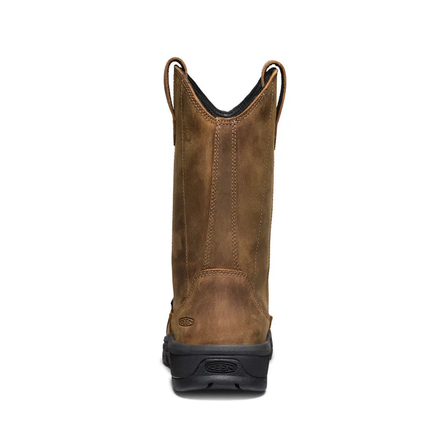 Keen Women's Evanston Pull-On Waterproof Boot (Carbon Toe)  |  Bison/Black