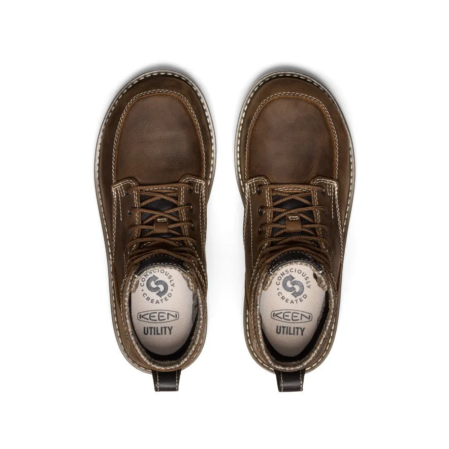 Keen Women's San Jose 6" Waterproof Boot (Aluminum Toe)  |  Cascade Brown/Gum