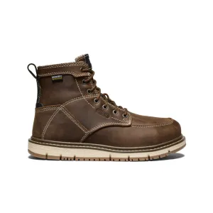 Keen Women's San Jose 6" Waterproof Boot (Aluminum Toe)  |  Cascade Brown/Gum