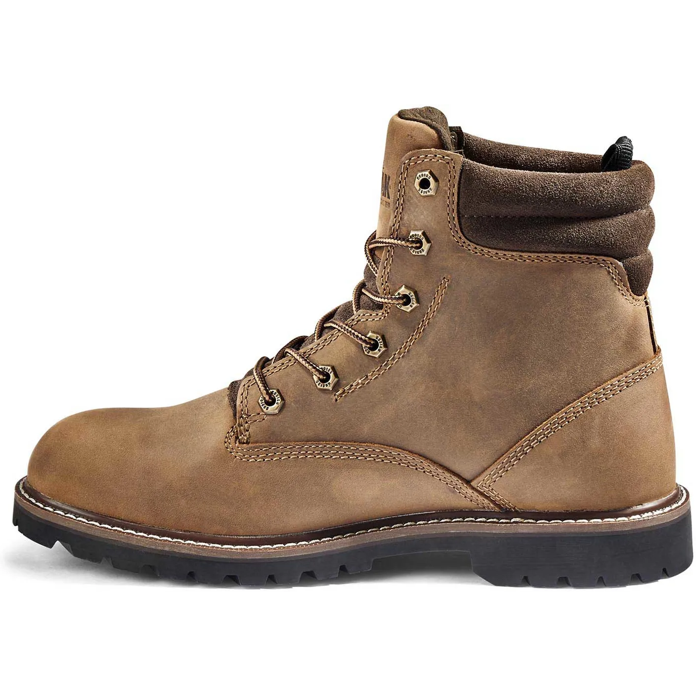 Kodiak Men's Mckinney 6" Waterproof Slip Resistant Safety Work Boot -Brown- 4TDQBN