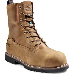 Kodiak Men's Mckinney 8" Composite Toe Waterproof Safety Work Boot -Brown- 4NLSBN