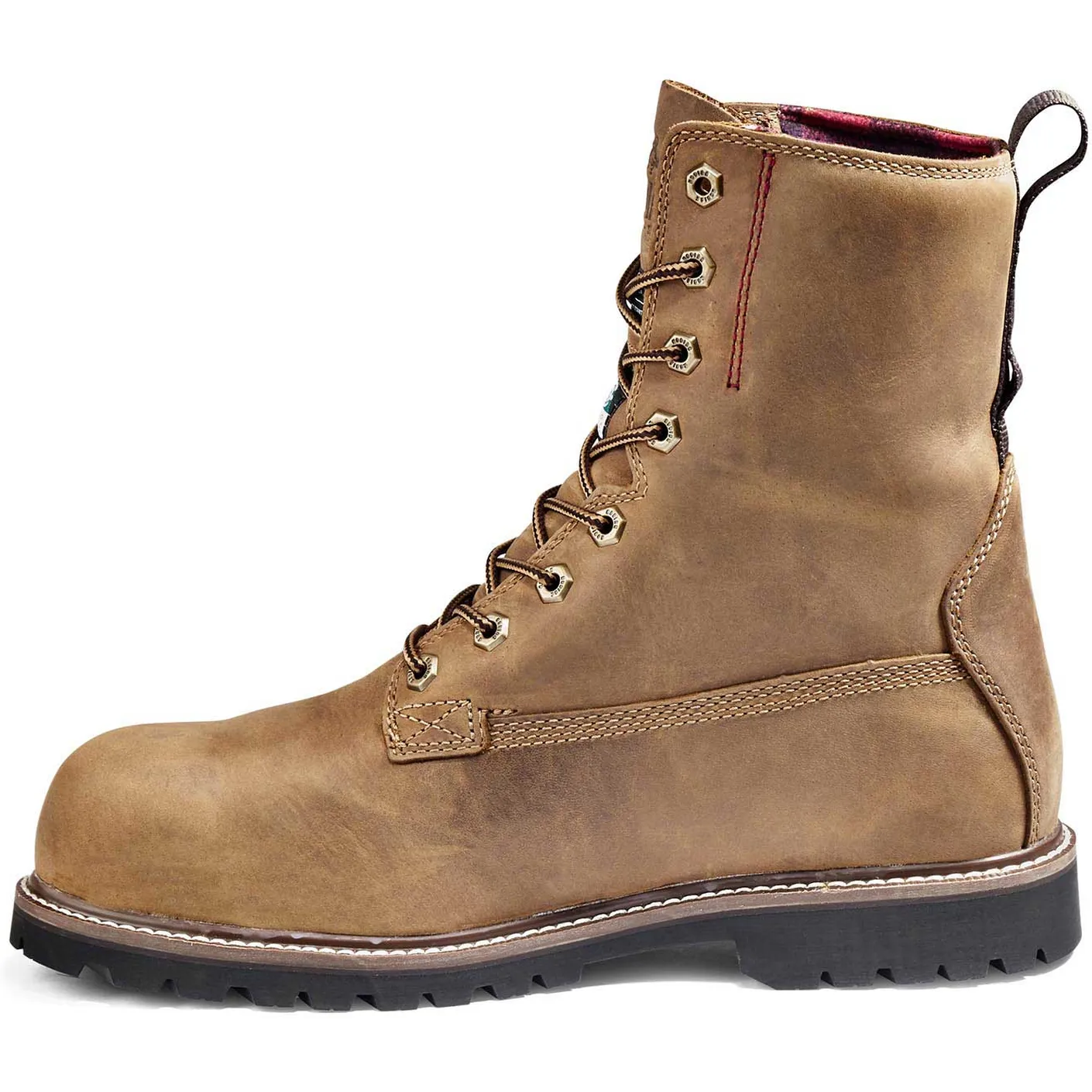 Kodiak Men's Mckinney 8" Composite Toe Waterproof Safety Work Boot -Brown- 4NLSBN