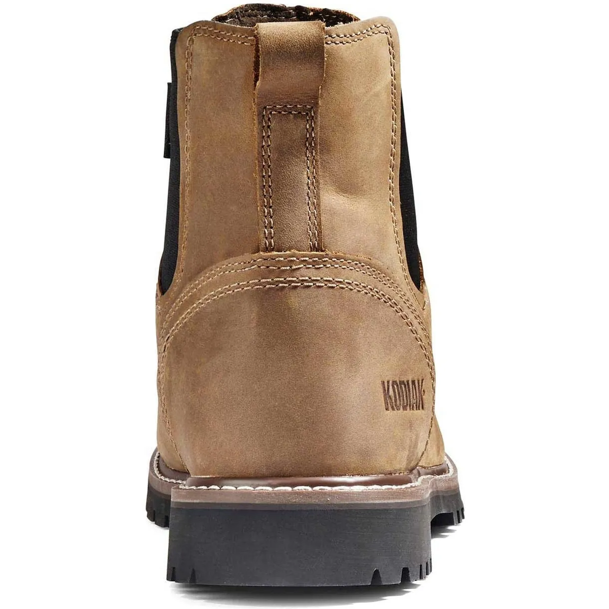 Kodiak Men's Mckinney Composite Toe Waterproof Chelsea Safety Work Boot -Brown- K4TCBN