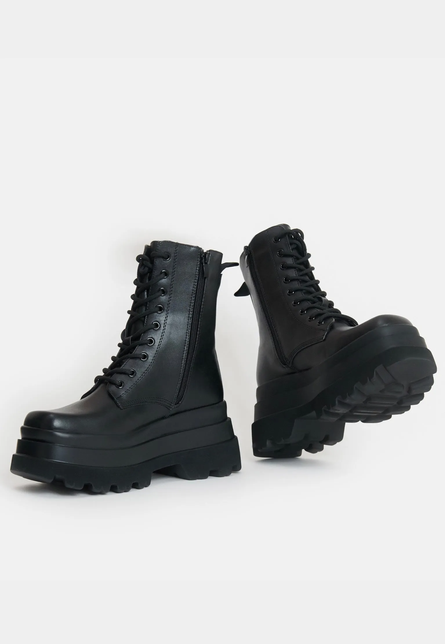 Koi Footwear - Deathwatch Trident Platform Black - Girl Shoes