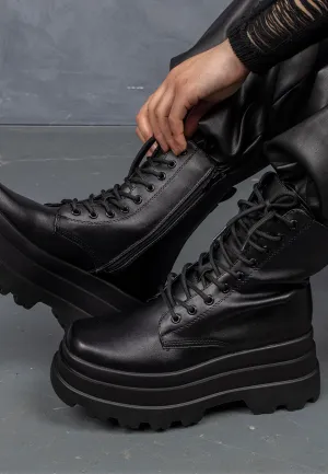 Koi Footwear - Deathwatch Trident Platform Black - Girl Shoes