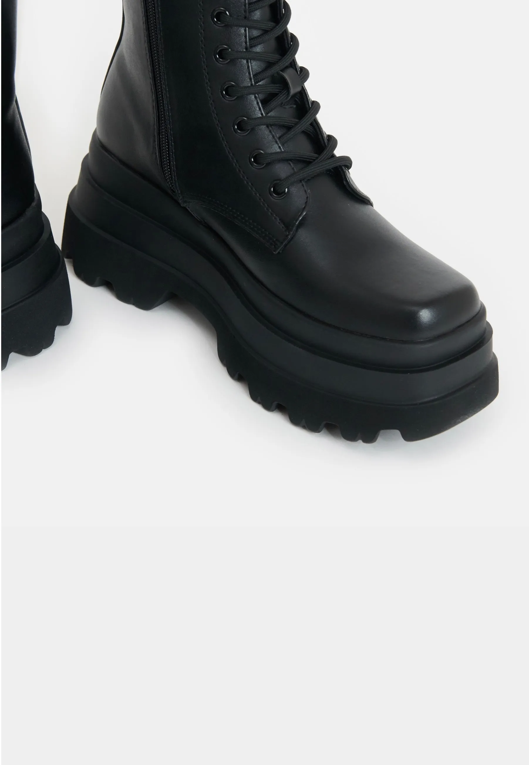 Koi Footwear - Deathwatch Trident Platform Black - Girl Shoes