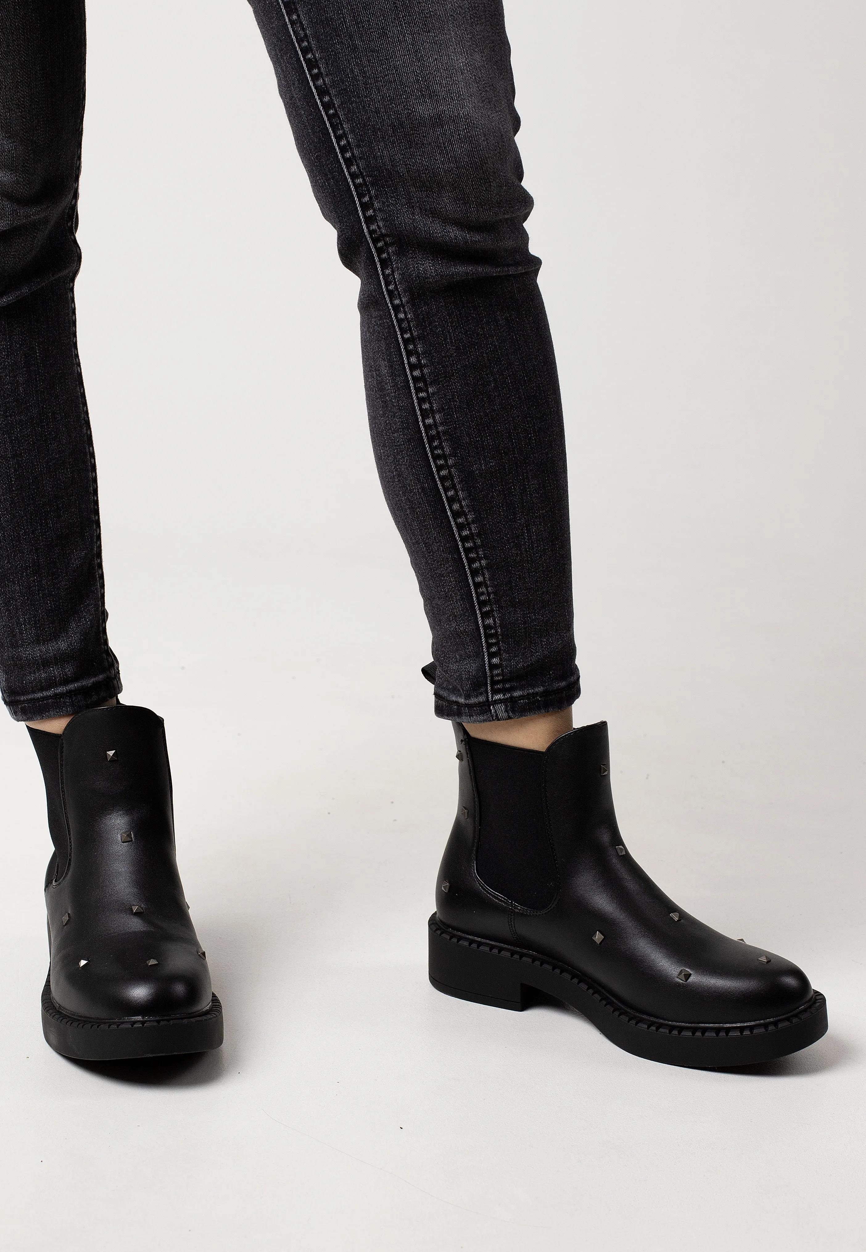 Koi Footwear - Isolde Studded Chelsea Black - Girl Shoes