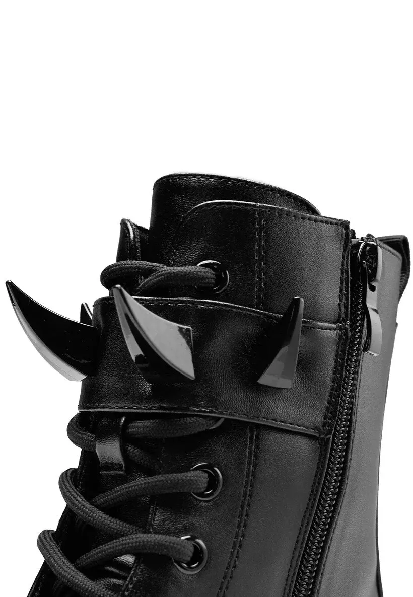 Koi Footwear - Santoku Trident Spike Platform Black - Girl Shoes