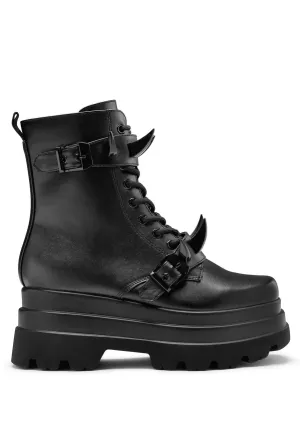 Koi Footwear - Santoku Trident Spike Platform Black - Girl Shoes