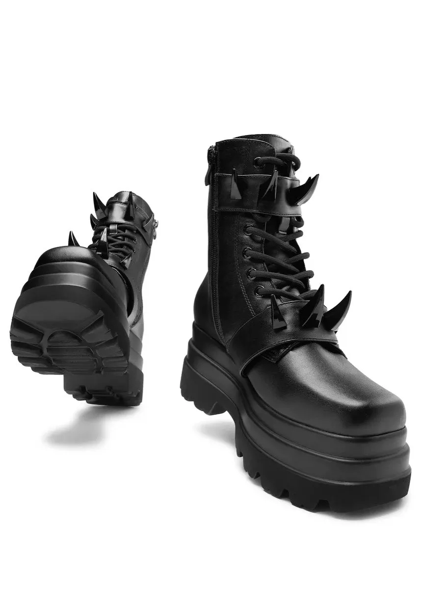 Koi Footwear - Santoku Trident Spike Platform Black - Girl Shoes